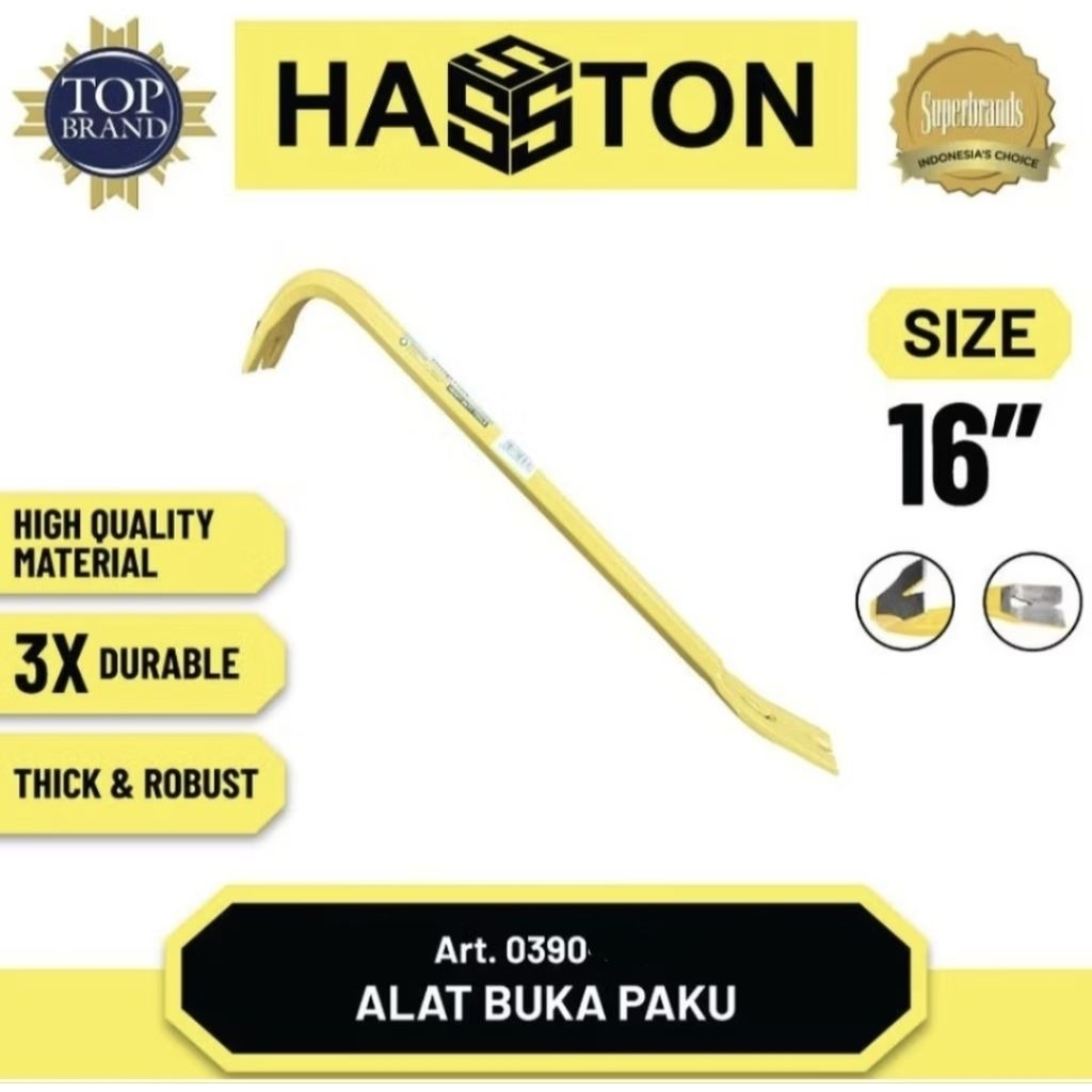 Prohex Hasston 0390-013 Alat Buka Bukaan Paku Linggis 16" 16 inch Heavy Duty