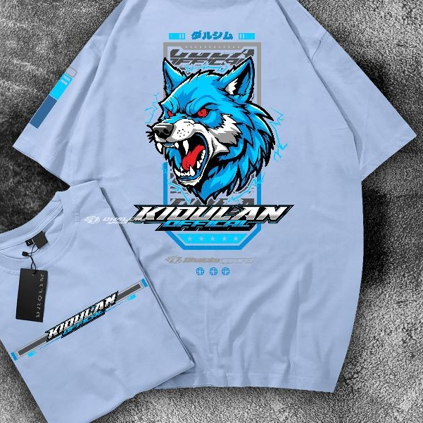 KAOS DISTRO KIDULAN OFFICIAL BLUE SERIS FUL COTTON COMBED 24S TEBAL, KAOS KIDULAN OFFICIAL, KAOS RAC