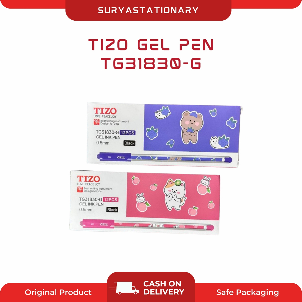 TIZO GEL PEN TG31830-G (PAK) / BULPOIN TIZO TG31830-G / PULPEN TIZO TG31830-G