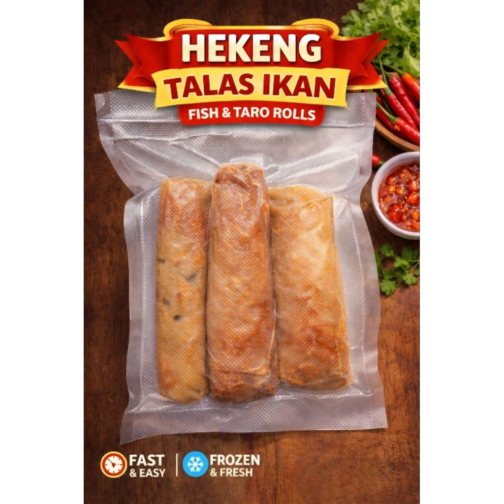 hekeng kekian talas ikan tenggiri homemade