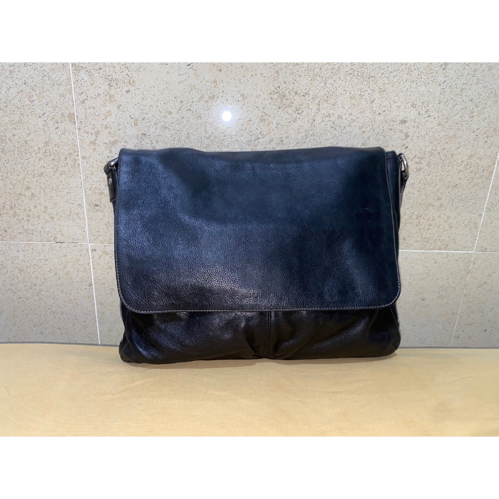 tas sling bag slempang brand coach - full leather kulit LIKE NEW kondisi mulus preloved