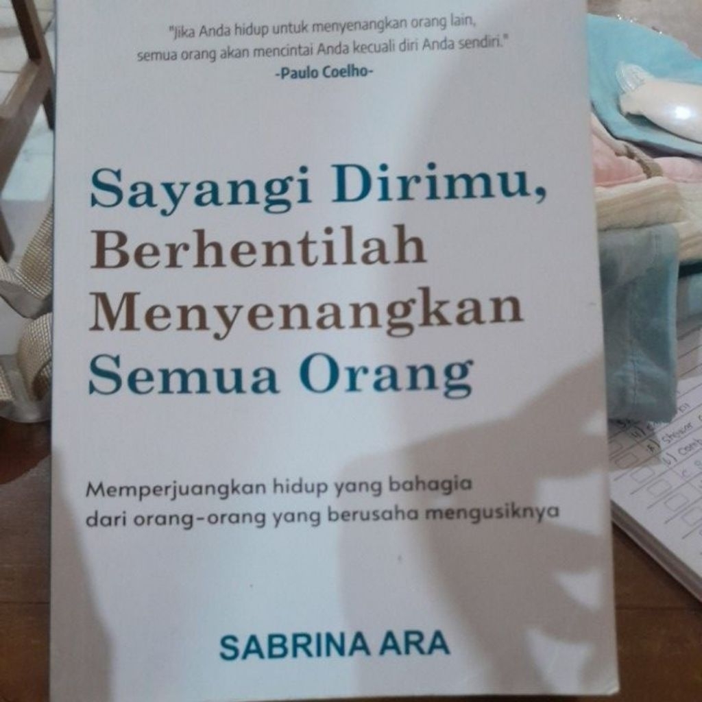 Buku novel Sayangi Dirimu