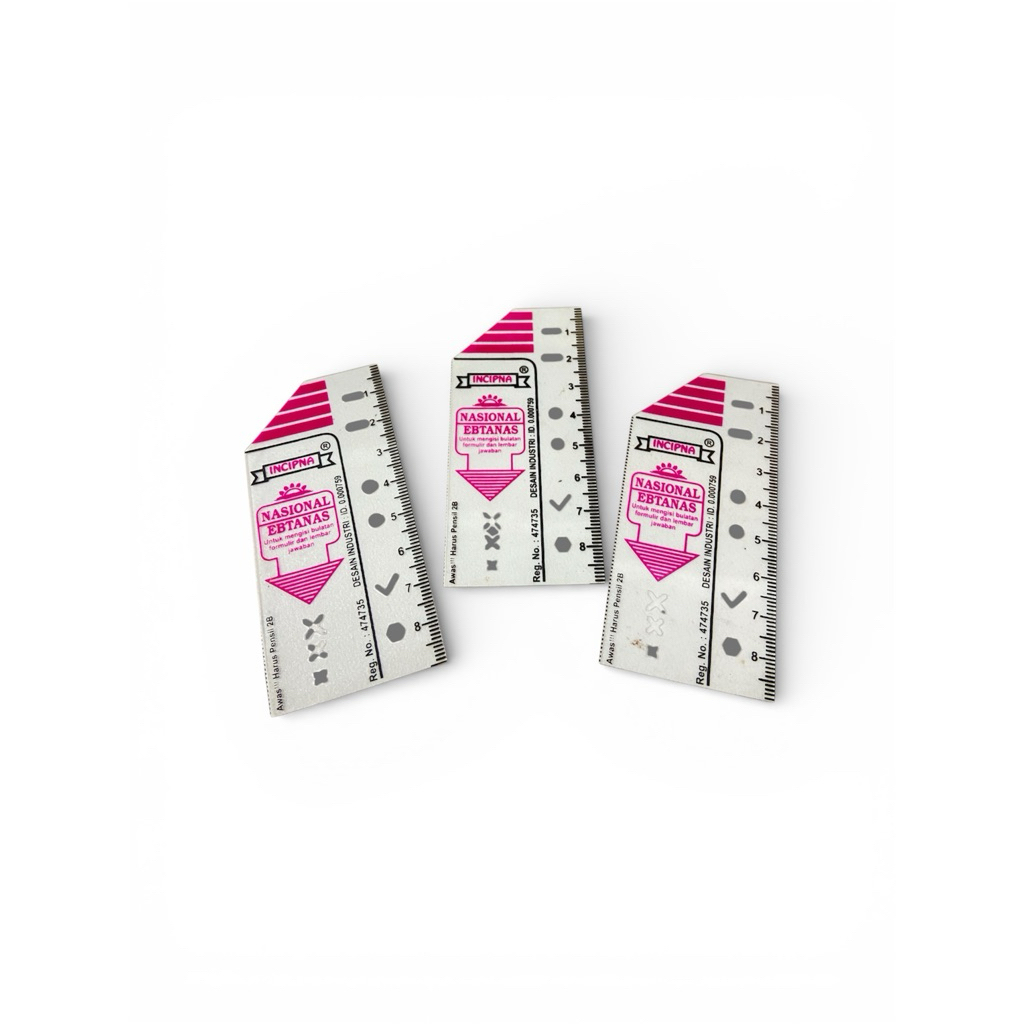 penggaris cetakan LJK(Ebtanas)