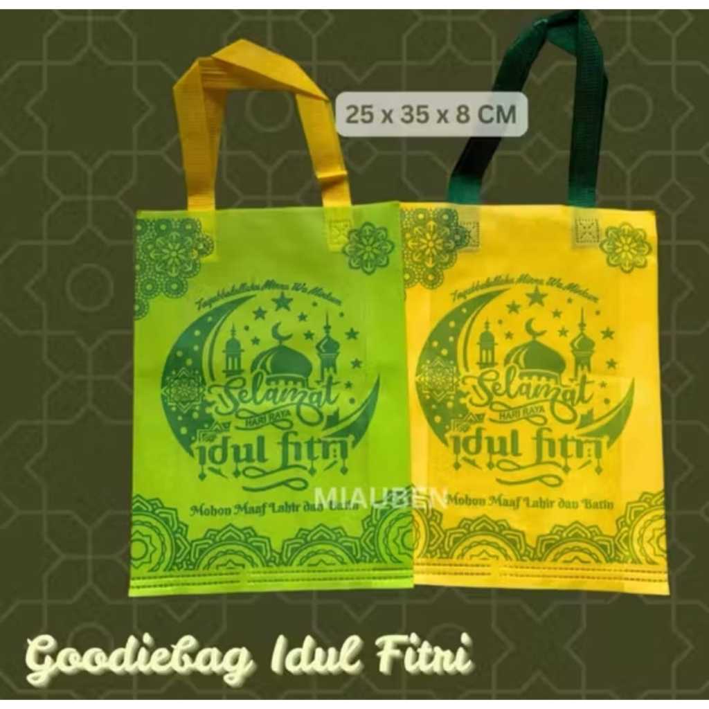TAS HAMPERS BESAR GOODIE BAG LEBARAN IDUL FITRI MURAH TAS JINJING TAS SPUNBOND SABLON