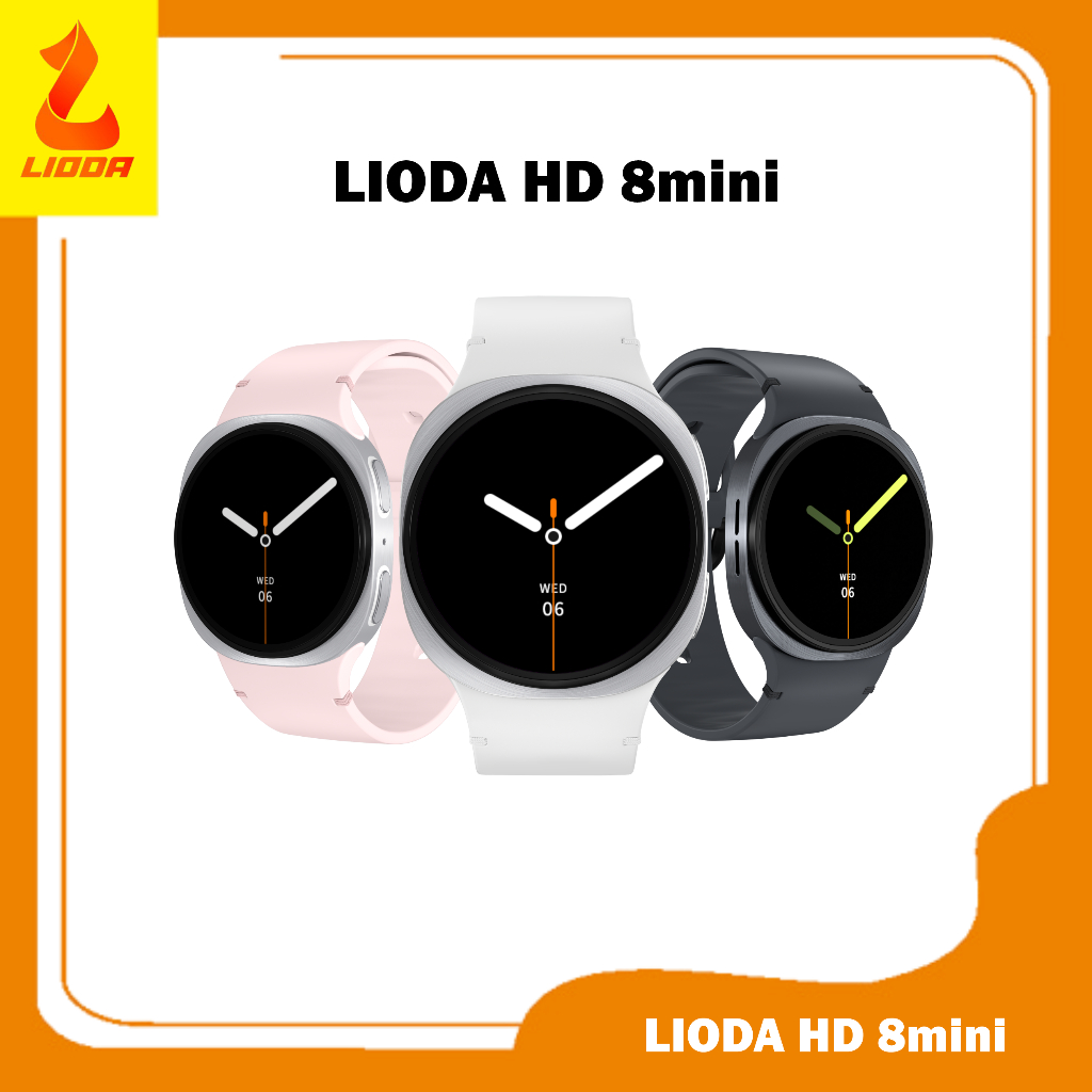 LIODA HD8 mini 2026 Premium Smartwatch IP68, ChatGPT, Kompas, Game, Monitor Kesehatan Lengkap