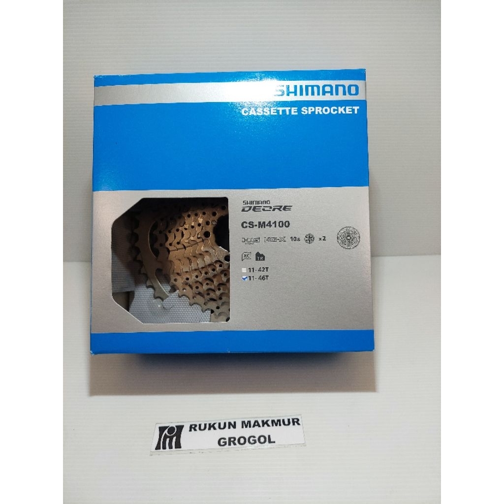 sprocket shimano deore 10 speed 11-46t  cs-m4100