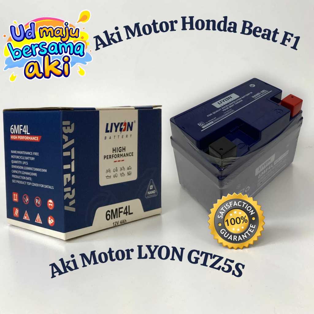 Aki Motor Yamaha Vixion, Byson GTZ5S Aki kering Mf Aki Kering Mio GT