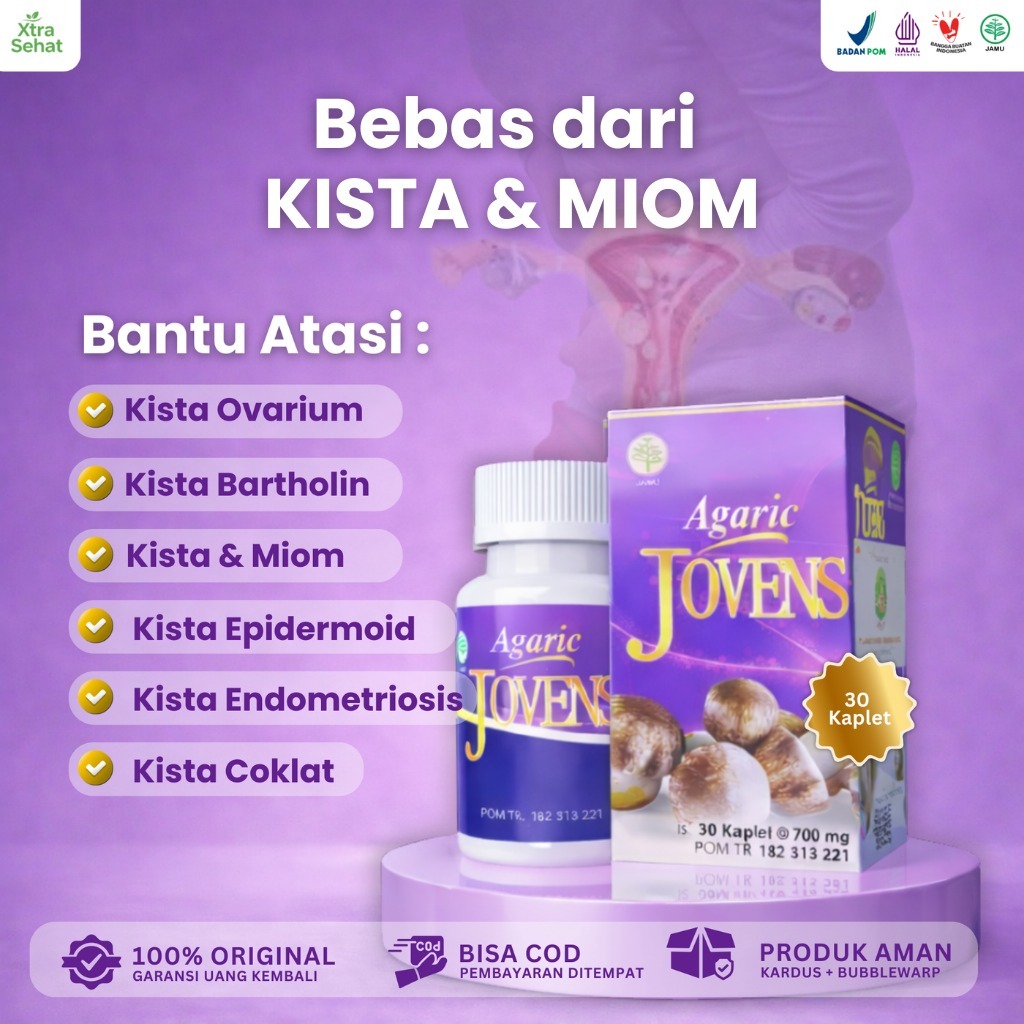 AGARIC JOVENS - Obat Herbal Kista Miom Kanker 30 kaplet