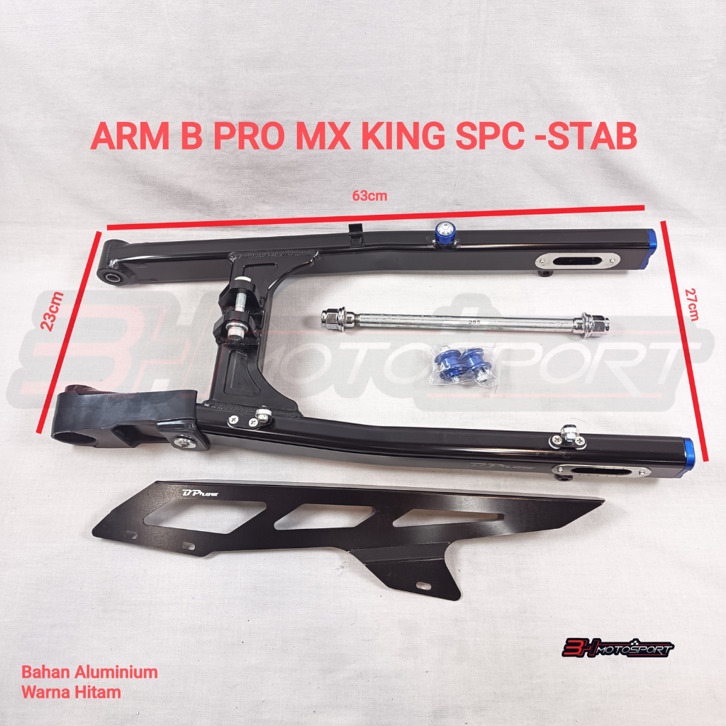 SWING ARM B PRO MOTOR MX KING SPECIAL -STABILISER HITAM ; SILVER