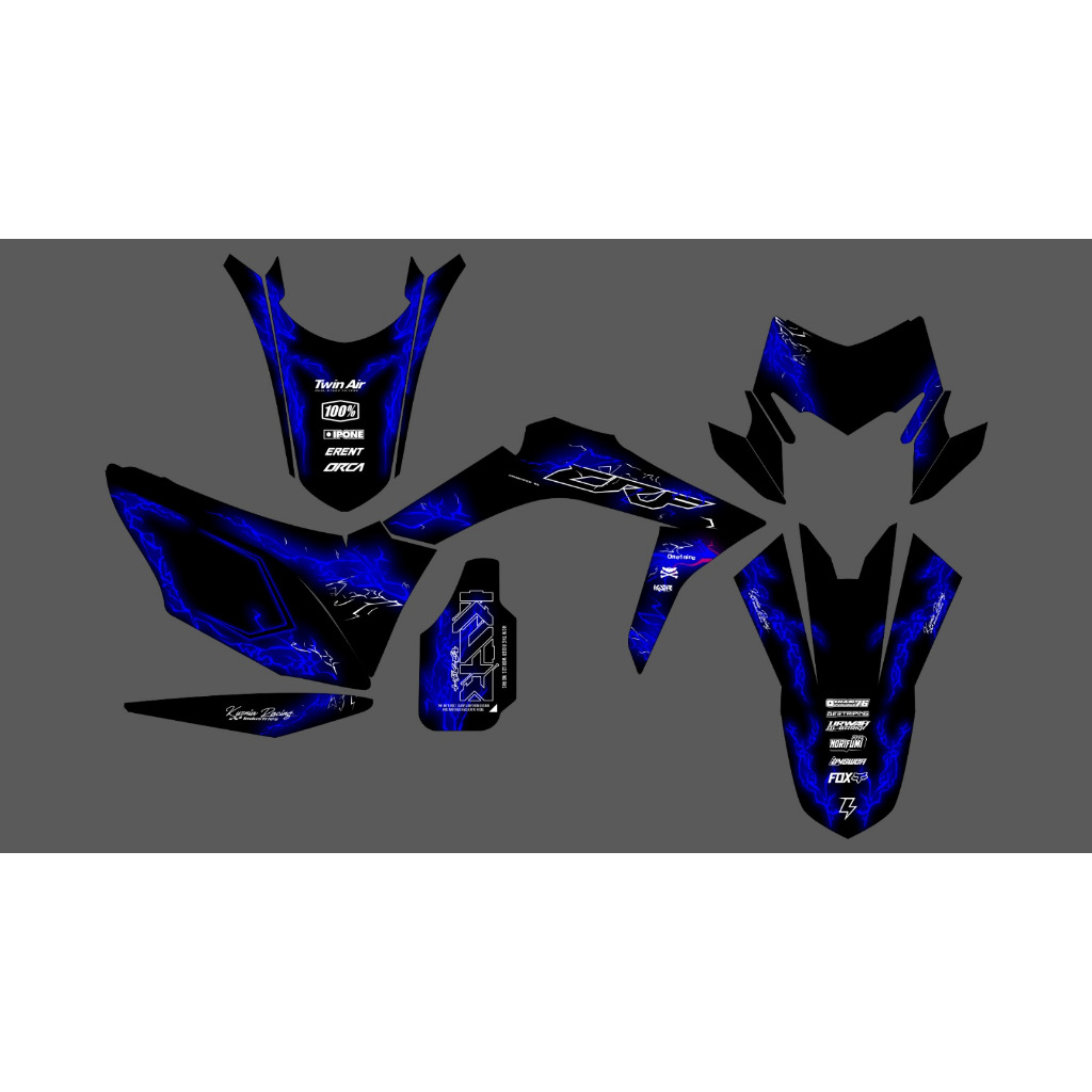 Decal Stiker Motor CRF 150L Custom Bahan Tebal Anti Gores Tahan Lama Multiwarna