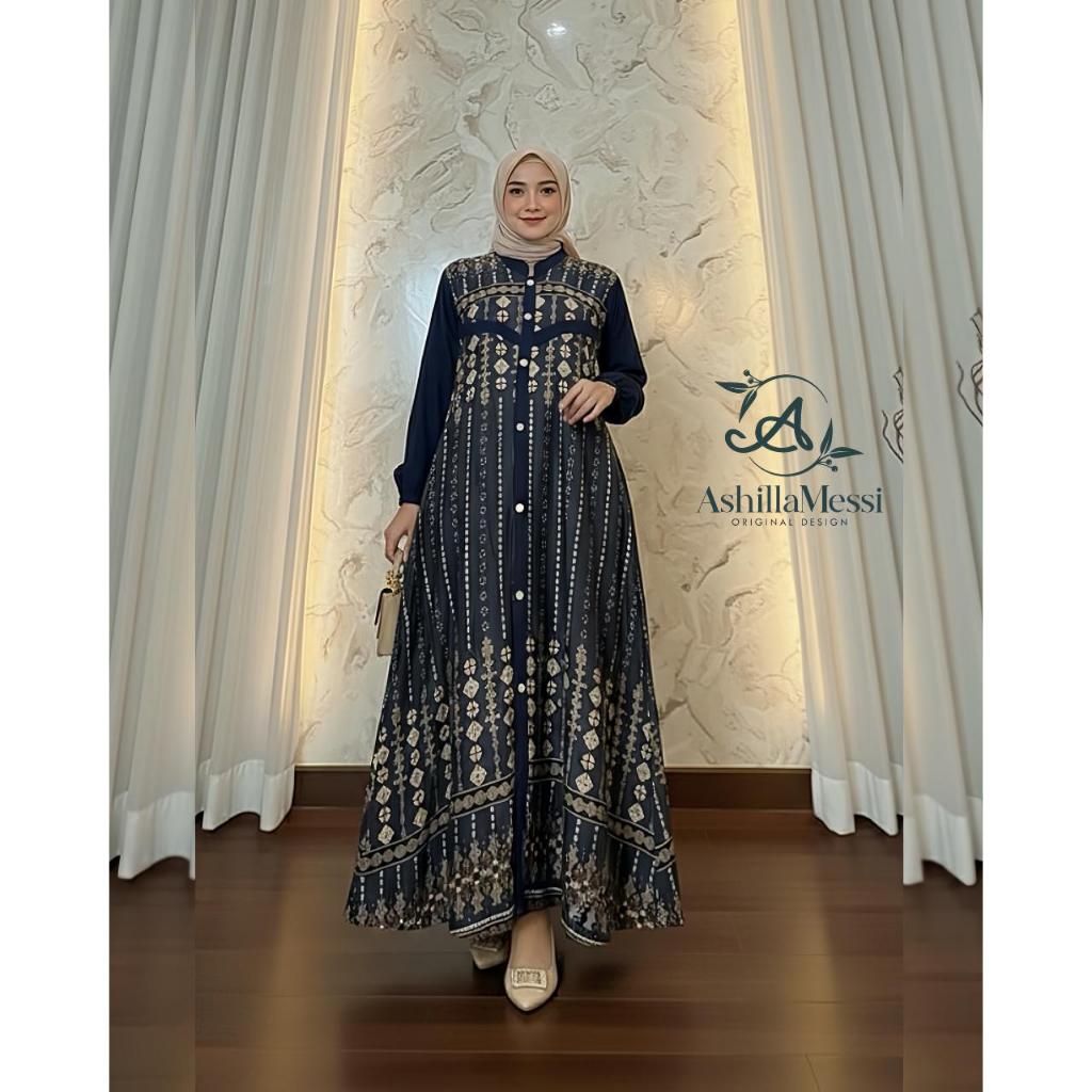 ASHILLA MESSI DRESS KAYRA & JAGUAR LIS ASHLEY YUANA MOTIF CANTIK