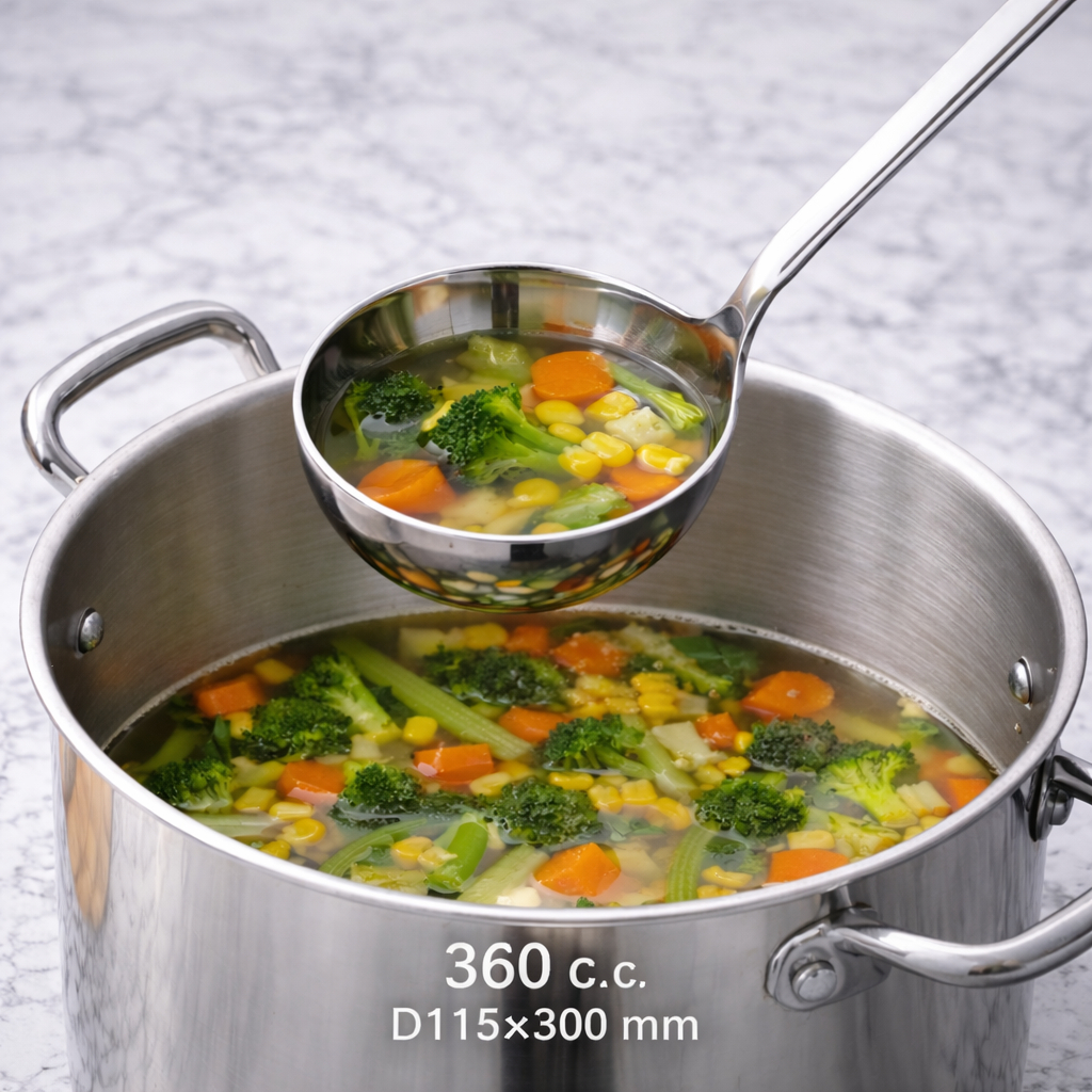 Stainless Steel Ladle Soup | Sendok Sayur Sup Stainles (36cc / 80cc / 180cc / 270cc / 360cc)