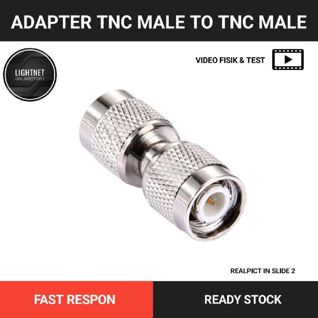 Adapter TNC Male to TNC Male sambungan Connector TNC konektor