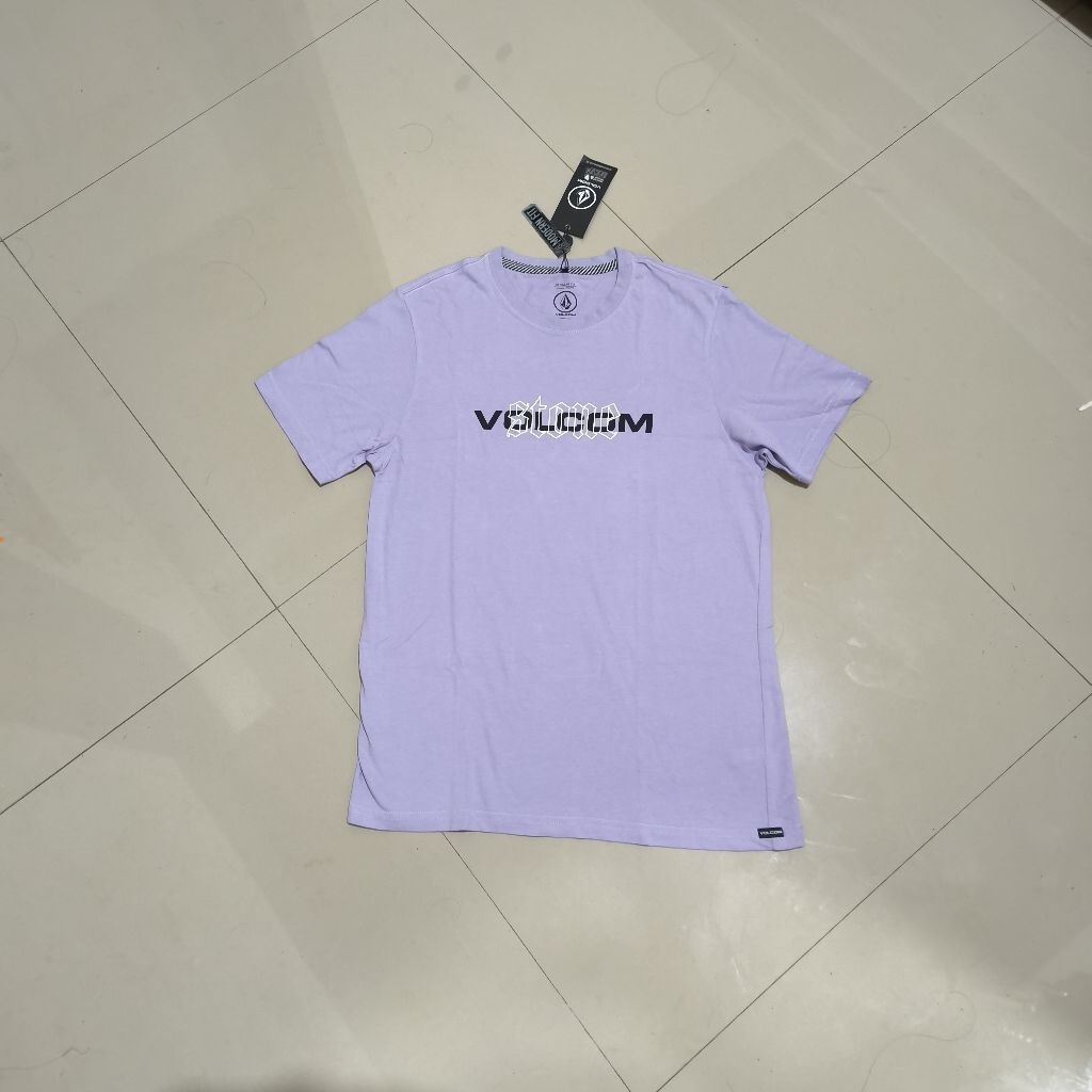 Kaos Volcom Anak Cover Up Tee Violet Ice Original