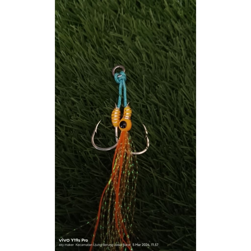 asis hook size#15 umpan casting jiging, cocok untuk metal jig 30-40gr