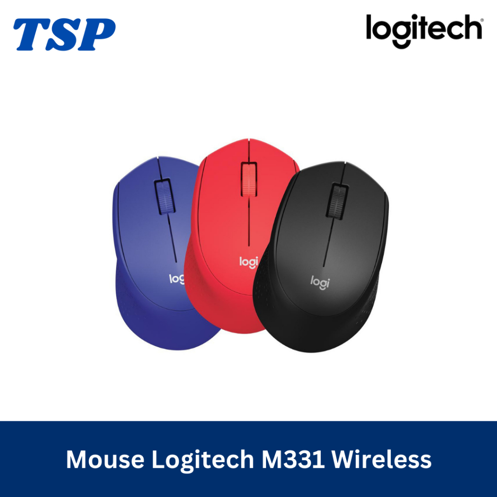 Logitech M331 Mouse Wireless Silent Click Original - Tanpa Kabel