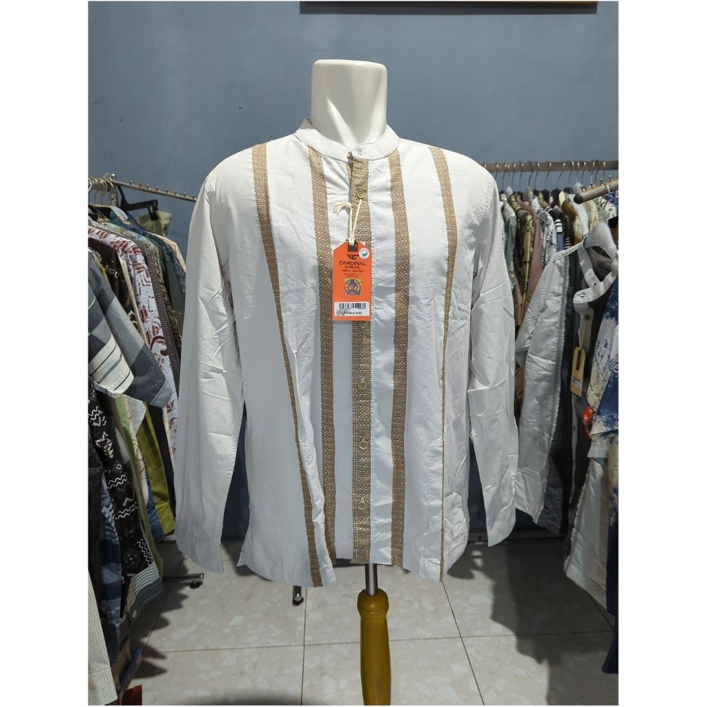 Cardinal kemeja koko lengan panjang pria size XL