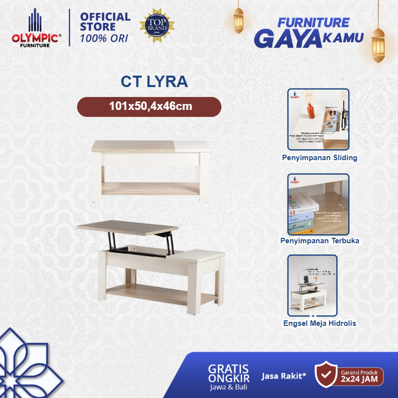 Olympic Coffee Table / Meja Tamu / Meja Teras / Meja Kopi / CT LYRA