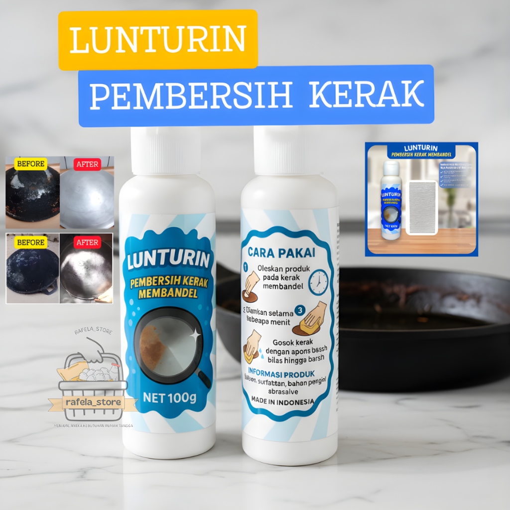 Pembersih wajan panci hitam berkerak membandel