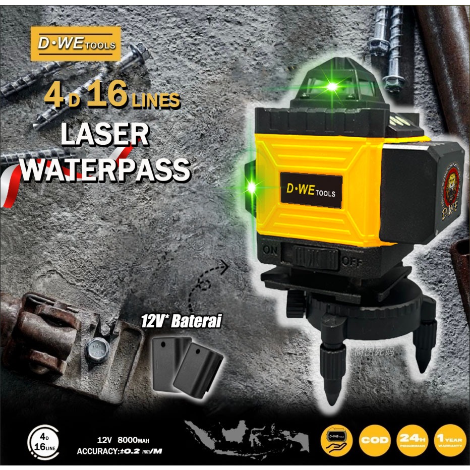 DWE 4D 16LINE laser waterpass waterpass laser waterpass digital meteran laser laser level
