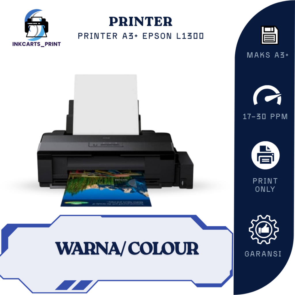 Printer Epson L1300 A3+ bekas murah bergaransi