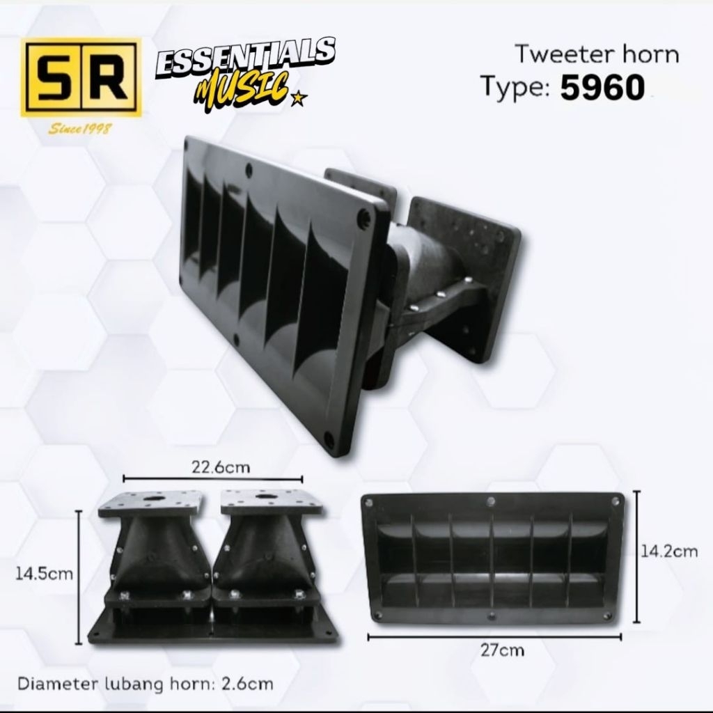 Tweeter Horn Kodok Besar Double