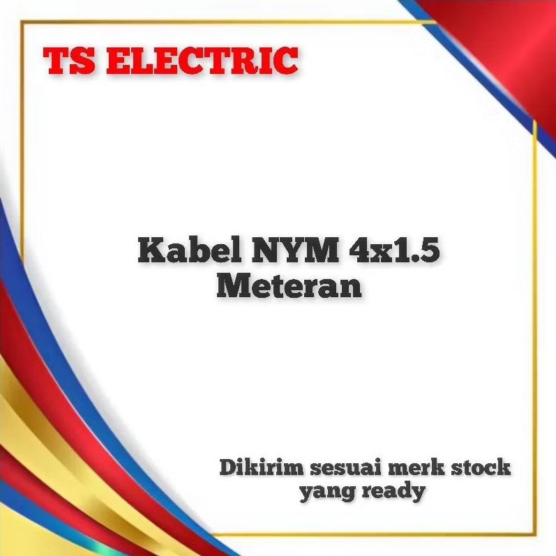 Kabel NYM 4x1.5 / NYM 4x1.5 mm / Kabel Tunggal NYM 4x1.5mm Meteran Putih