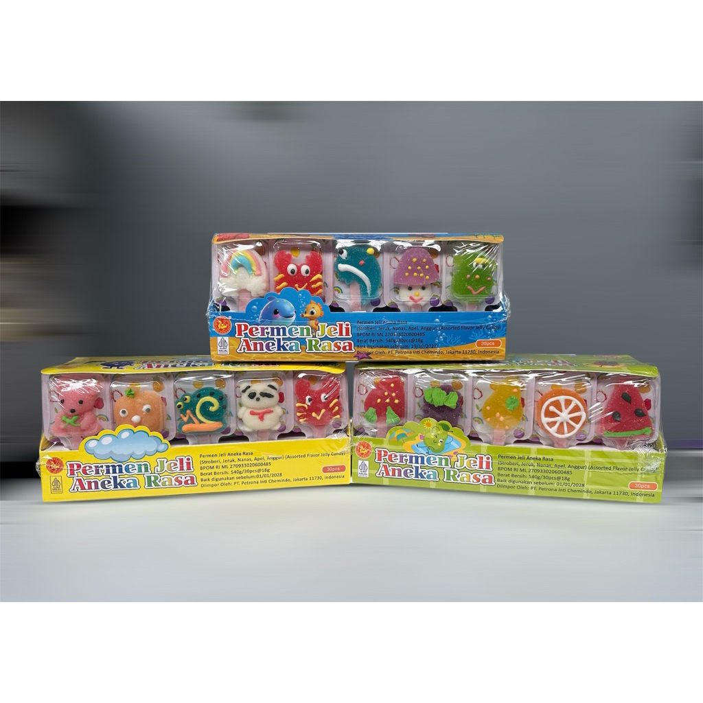 Permen Lollipop Jelly Fruit Gummy