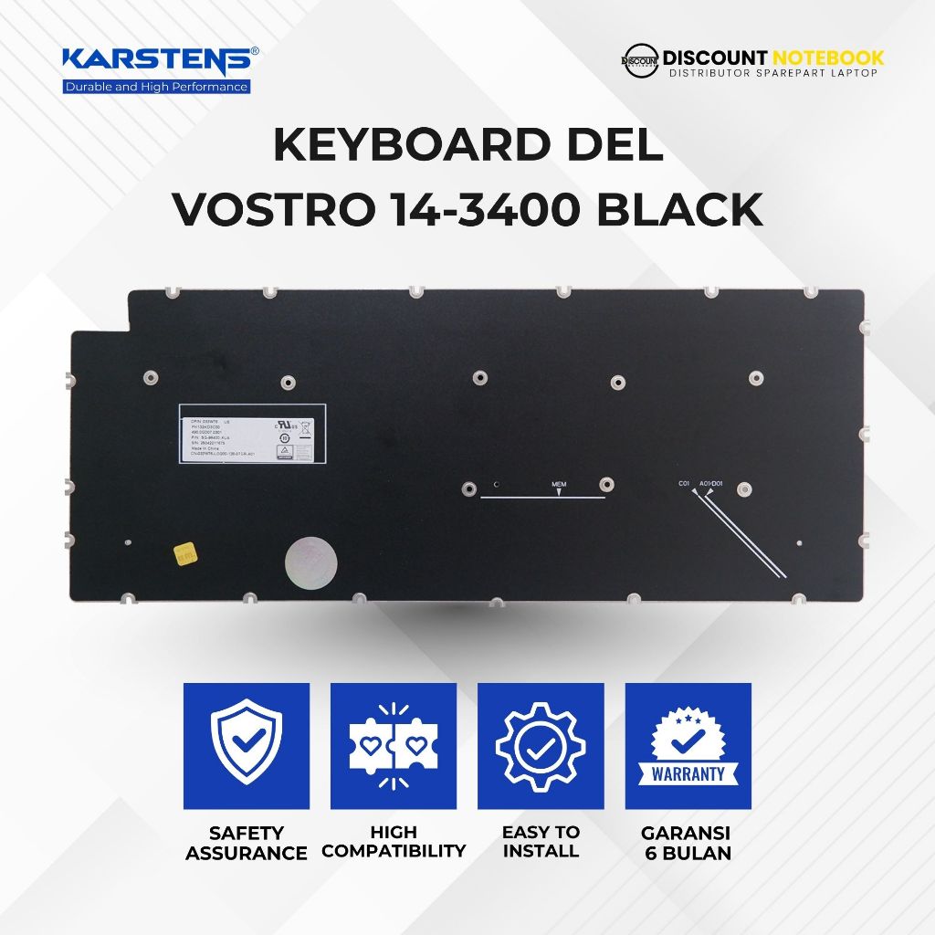 KARSTENS KEYBOARD DELL VOSTRO 14-3400 BLACK