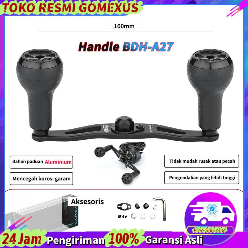 Gomexus MBD-A27 Twin Handle Reel BC heavy duty dan big game serat 100mm Tahan korosi Lebih mudah men