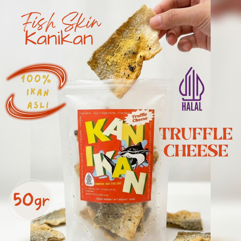 Fish Skin KANIKAN Keripik Kulit Ikan Truffle Cheese