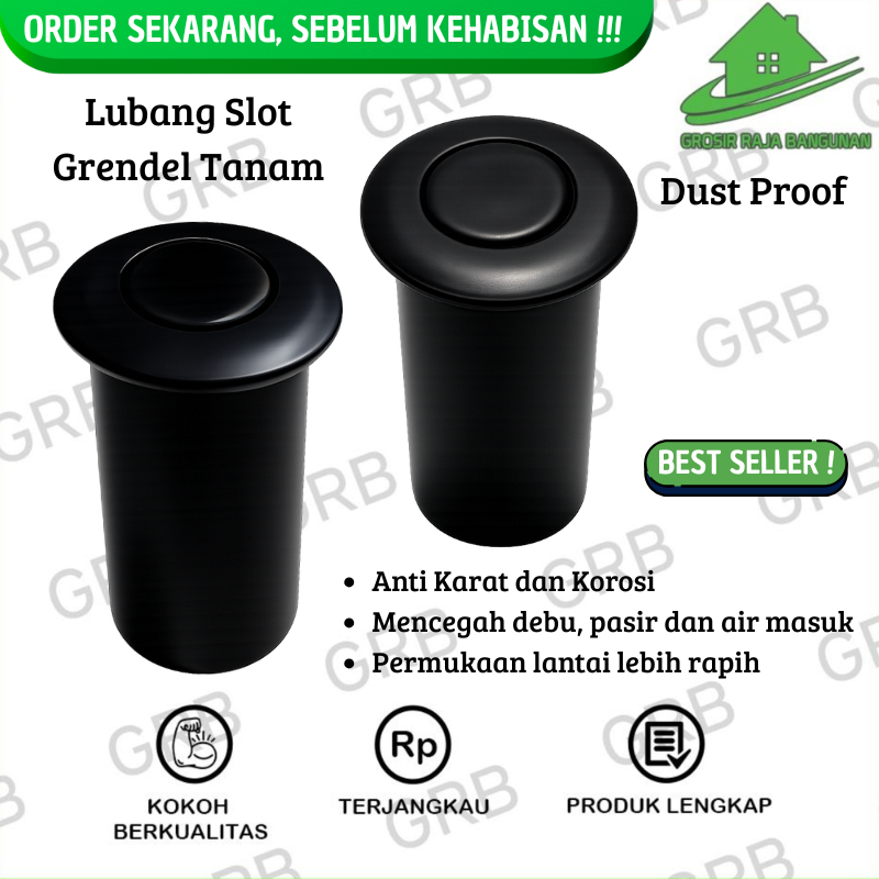 Grendel Tanam Lubang Penutup Lantai Dust Proof Lubang Slot Kunci Grendel Anti Debu