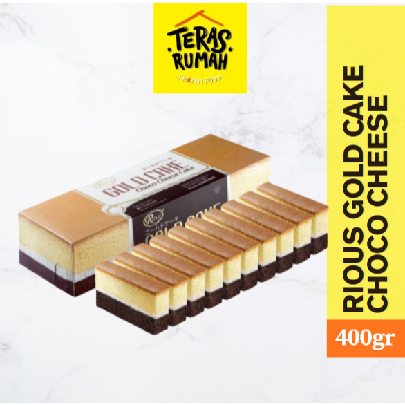 RIOUS GOLD CAKE CHOCO CHEESE COKLAT KEJU BESAR 400gr