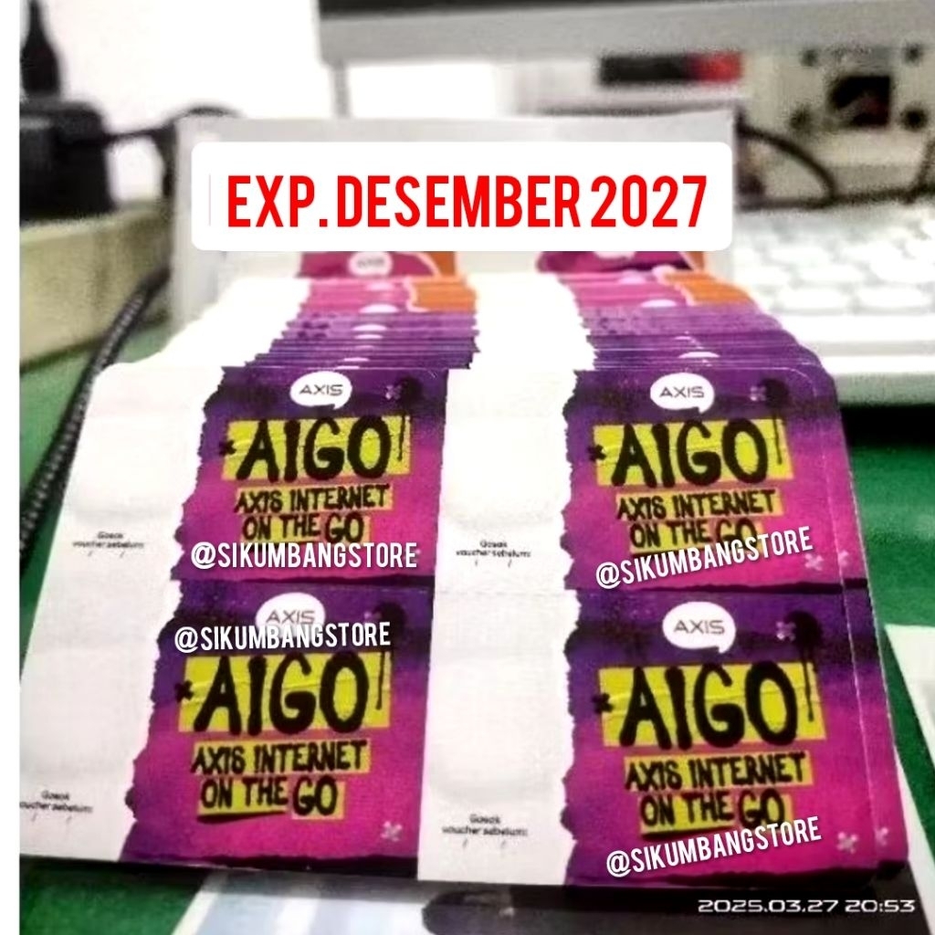 VOUCHER AXIS KOSONG 4in1 PER 200SN/50Lembar