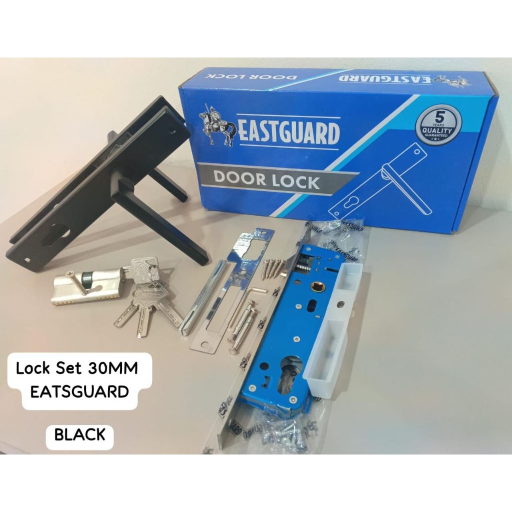 kunci pintu aluminium, kunci pintu rumah, handel aluminium, kunci set almunium