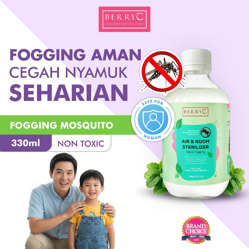 BerryC Mosquito Repellent Fogging 330ml - Asap Pembasmi Anti Nyamuk Ruangan - DBD Demam Berdarah