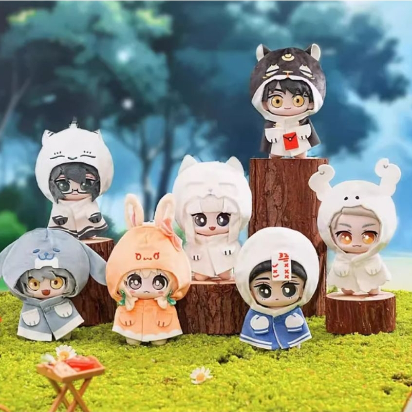X11 Fei Ren Zai Shen Shou Series Blind Box Plush PVC Keychain Non Human Official X11-BBX-FRZ