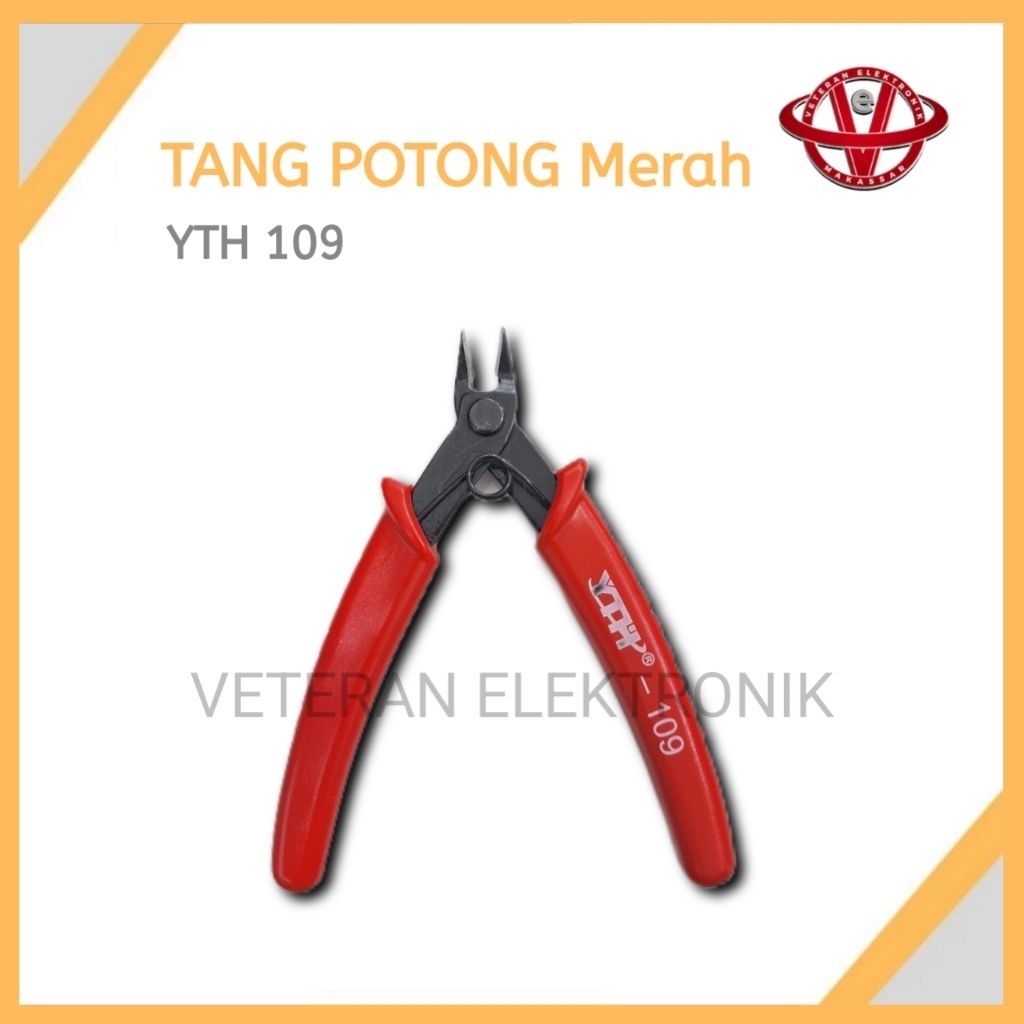 Tang Potong YTH 109 Merah – Tang Cutter Mini Presisi Elektronik / Tang potong kecil