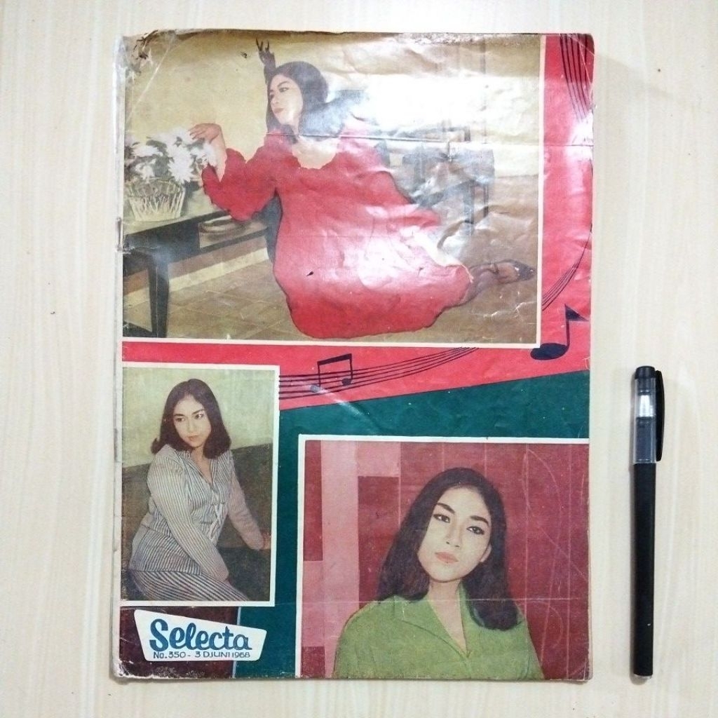 MAJALAH LAWAS SELECTA TAHUN 1968 - COVER TITIEK PUSPA - Bekas Murah Original - B13