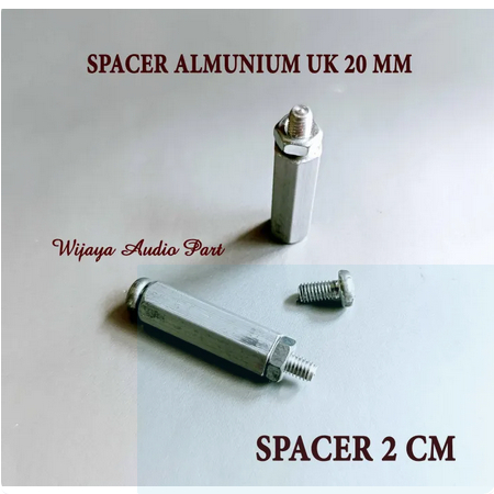 QTY 1 BUAH SPACER PCB BAUT PCB UK 2 CM COLUMN ALUMUNIUM - UKURAN 2CM