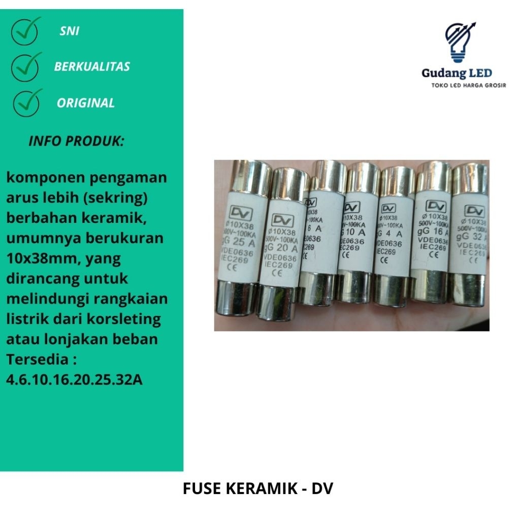 Fuse Keramik Sekring Keramik - DV