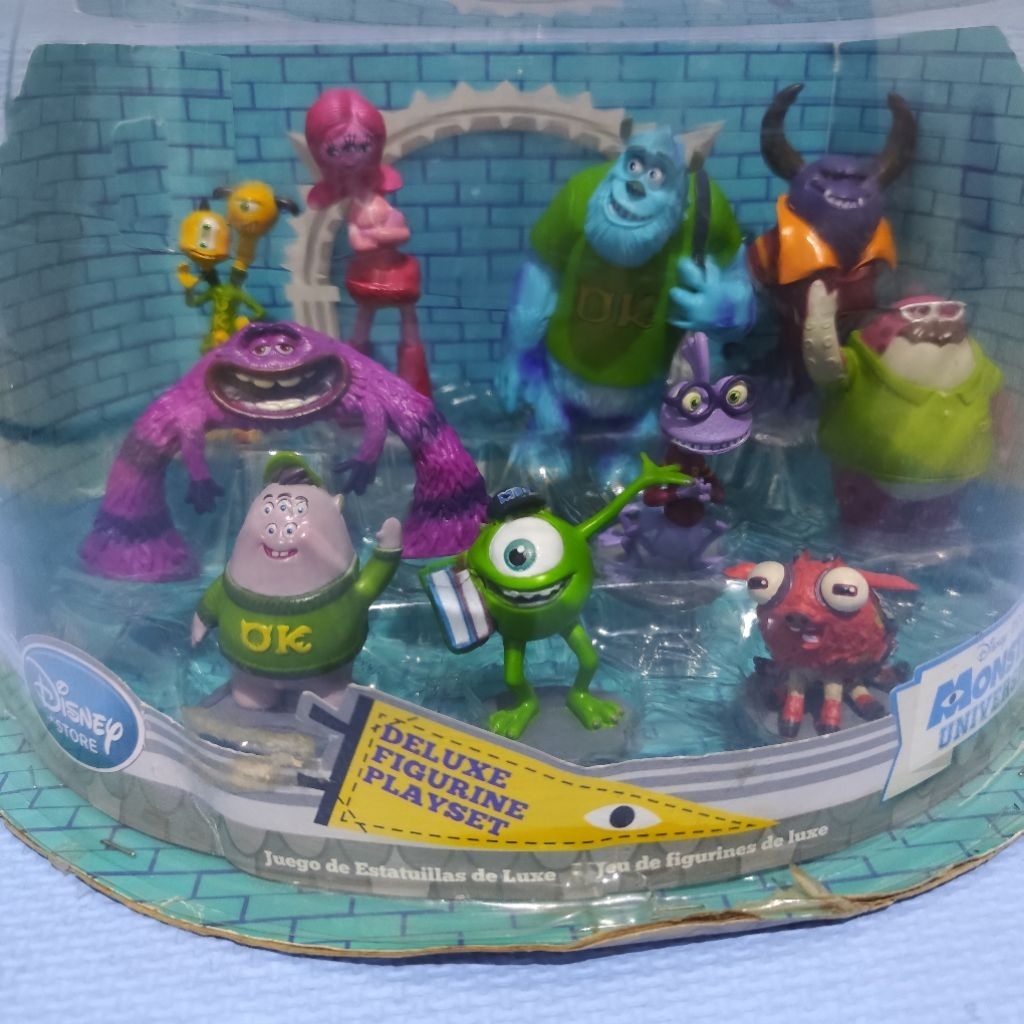 Disney Pixar Monster University Figurine Playset Disney Store preloved