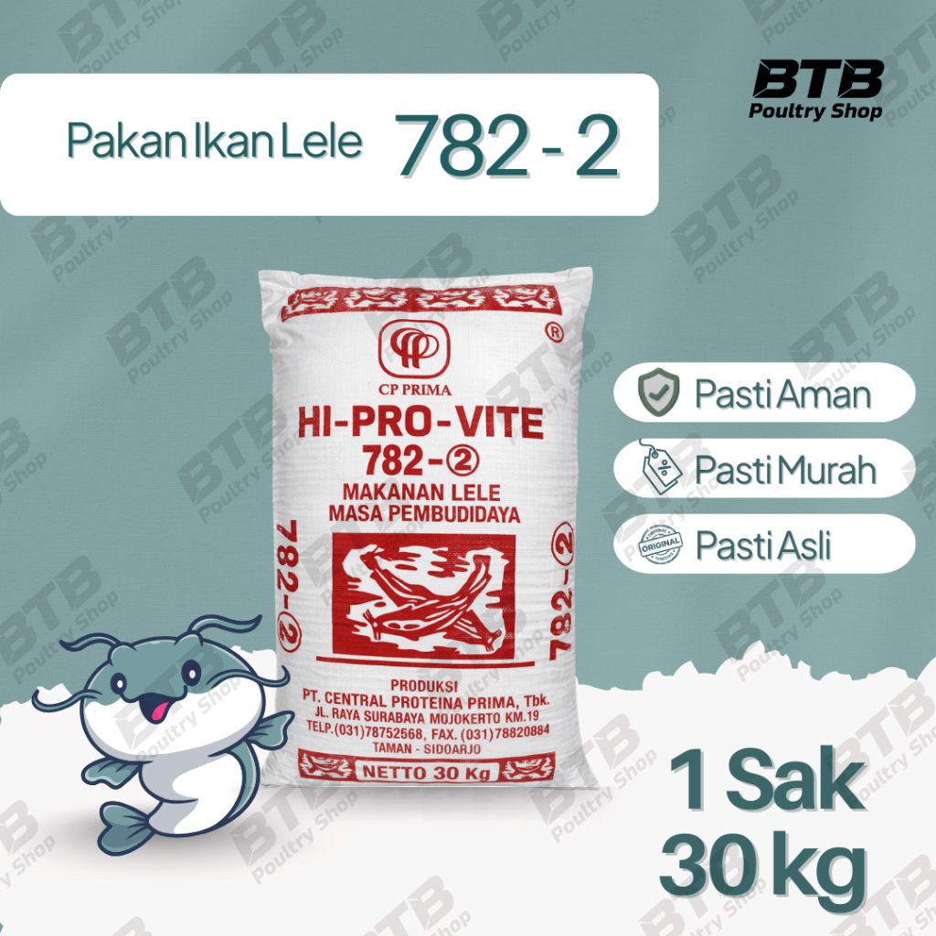 HI-PRO-VITE 782-2 Pakan Ikan Pelet Ikan 1 Sak 30Kg | Repack 20 Kg 10 Kg