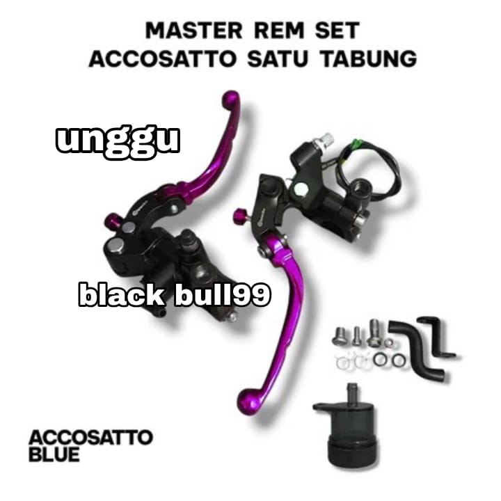 Master rem model rcb S1 radial kanan kiri kopling model accosato S1 rcb set kanan kiri universal