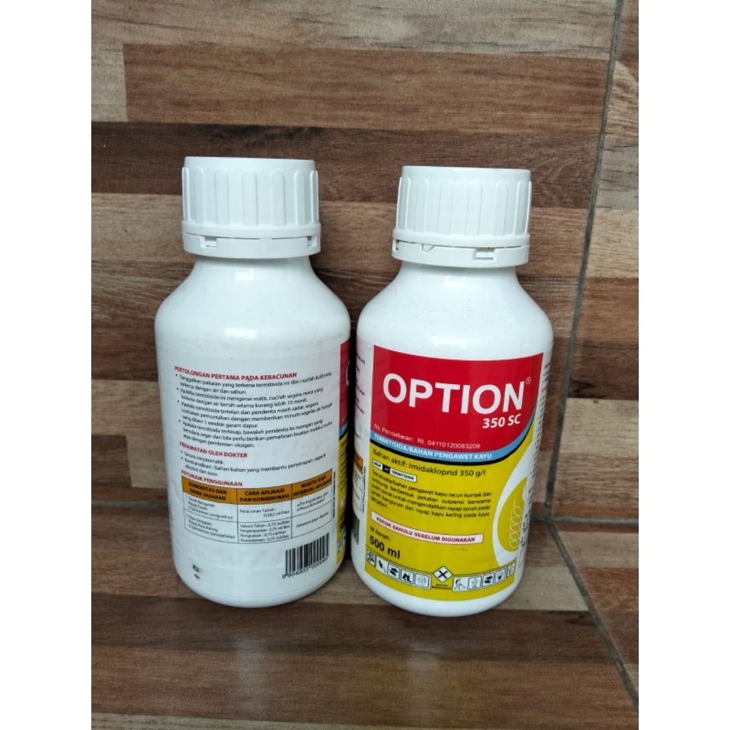 antirayap termitisida pengawet kayu option imidakloprid 350sc 500ml