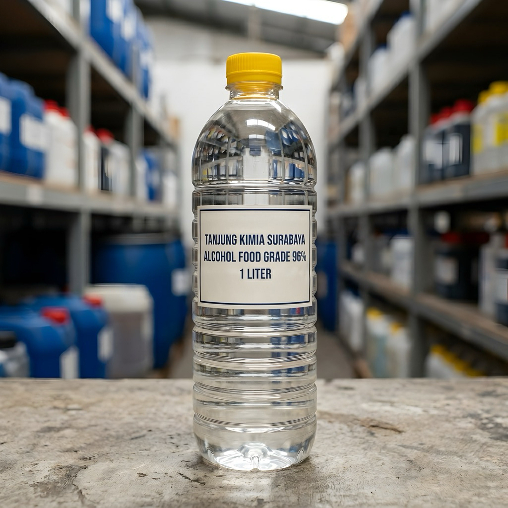 ALKOHOL ALCOHOL FOOD GRADE 96% 1 LITER - TANJUNG KIMIA SURABAYA