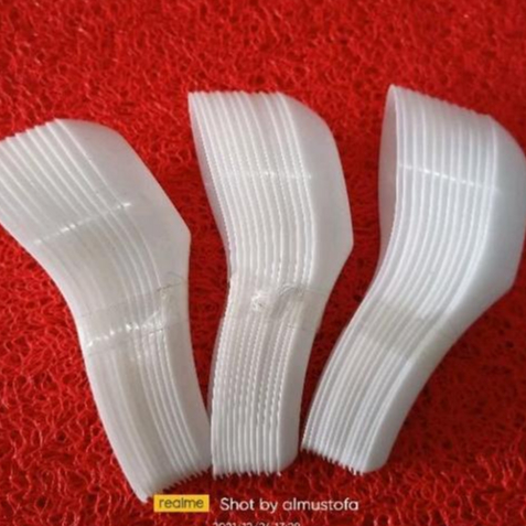 12pcs sendok bebek besar putih MG / sendok es buah / sendok puding