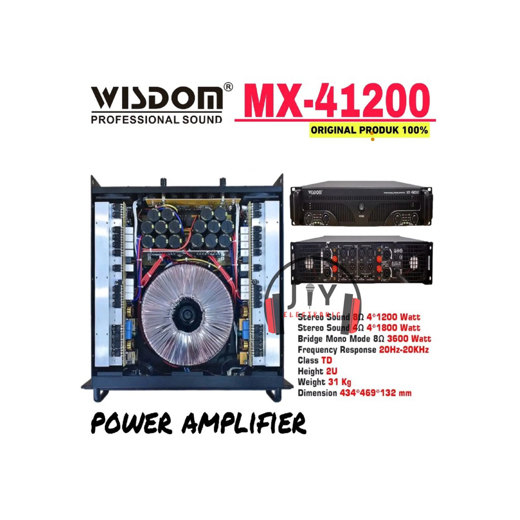 Power Wisdom 4 Channel Class TD MX-41200 MX41200 MX 41200