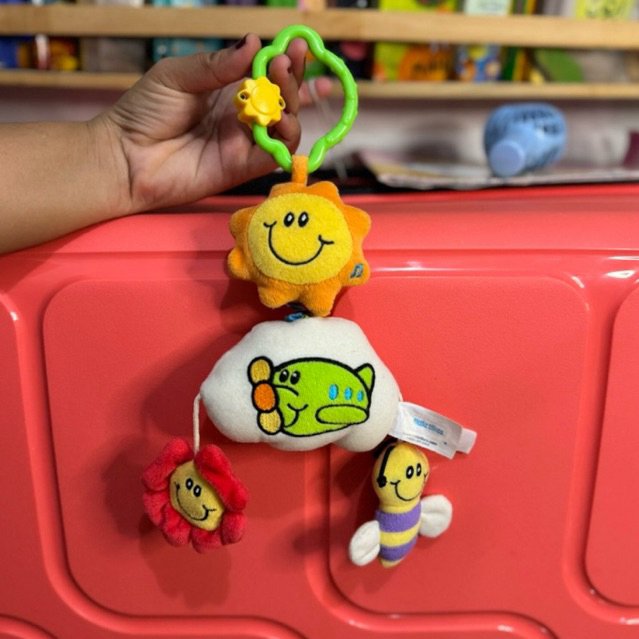 Preloved LITTLE TIKES Sunflower Airplane Toys (Mainan Tarik Getar) - mainan gantungan stroller bayi