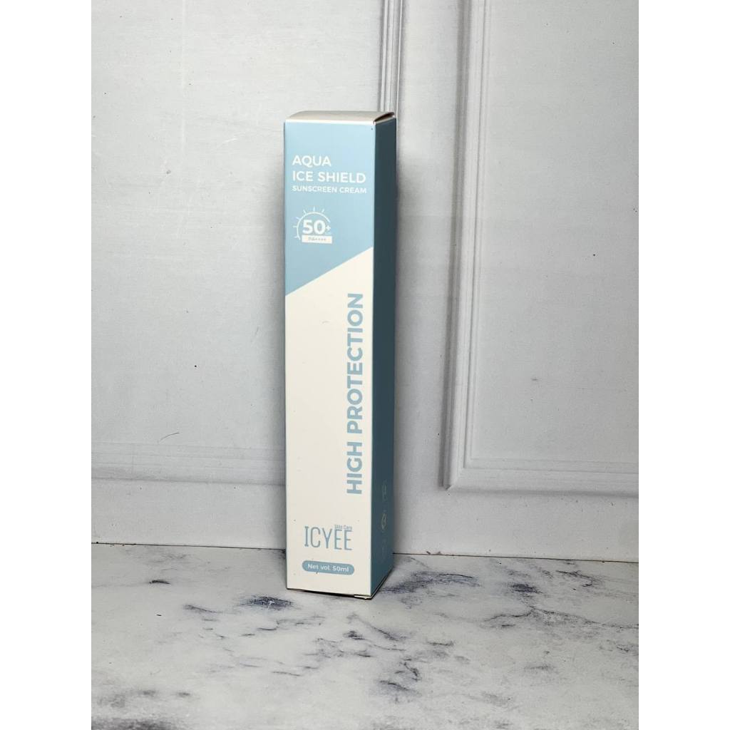 [PRELOVED ORI] ICYEE ACNE LIGHT SUNSCREEN Oily Control Aqua Ice Shield Sunscreen Cream 50ml SPF50+ P